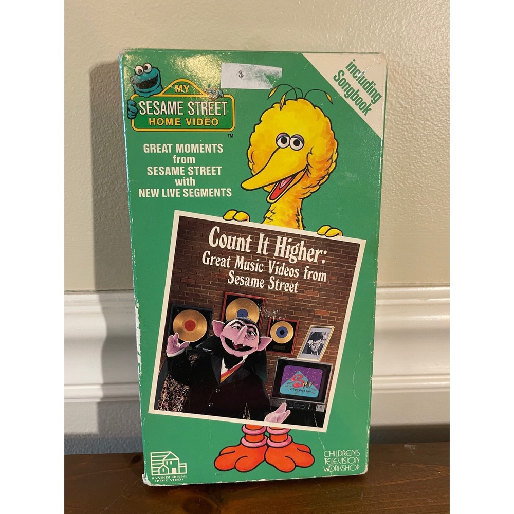 Sesame Street Count It Higher Great Music Videos VHS 1988 Jim Henson Muppets